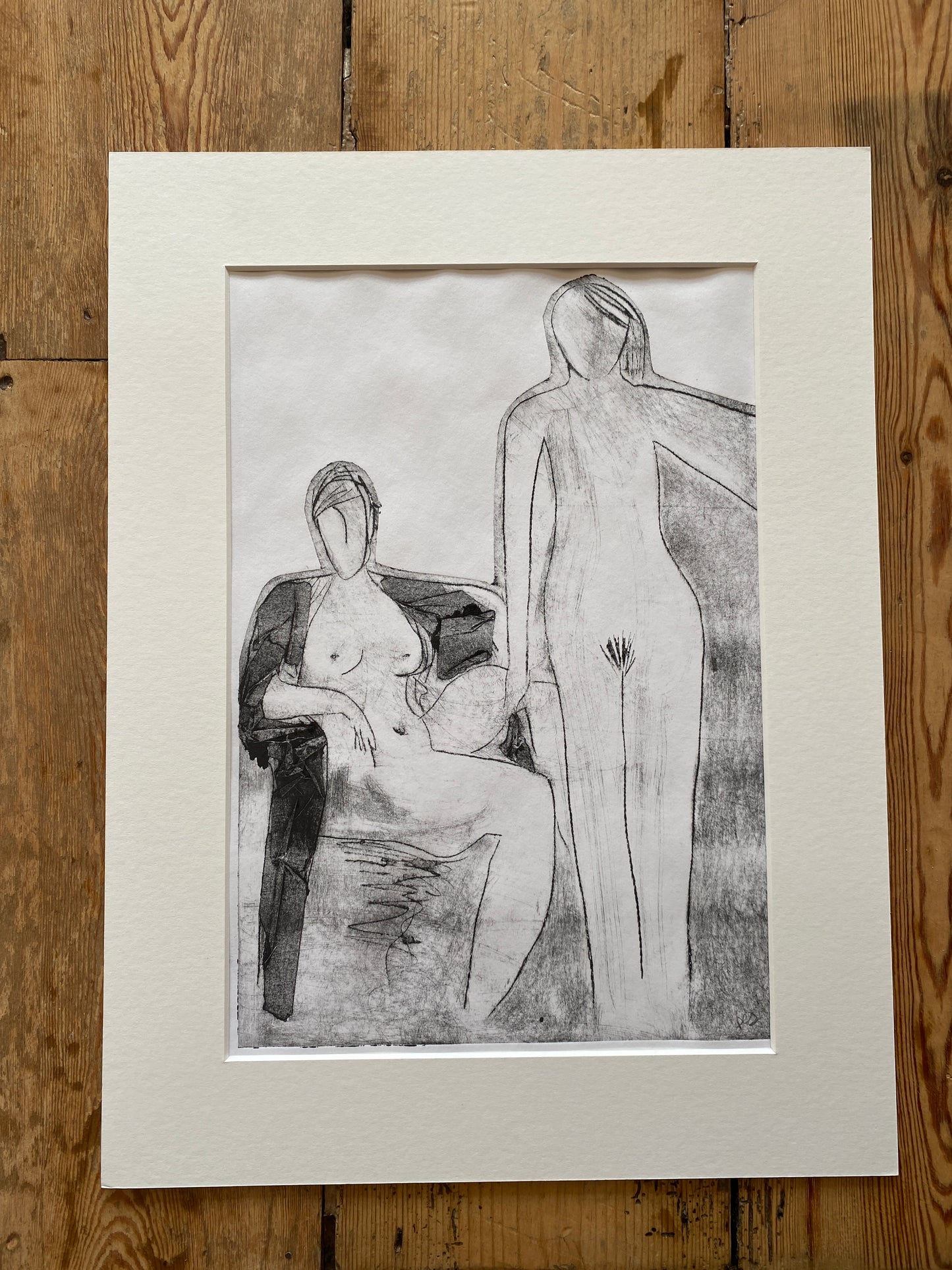 'the women' original ghost drypoint