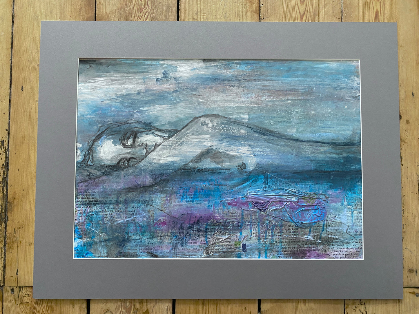 'terra' mixed media painting original