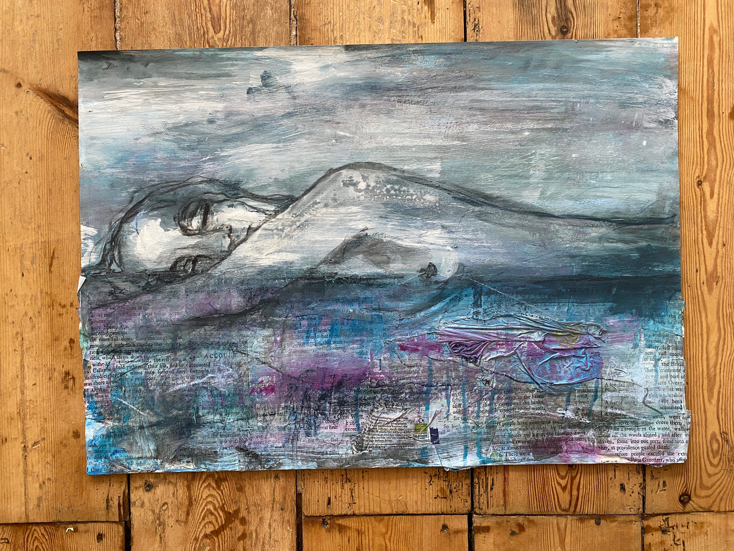 'terra' mixed media painting original