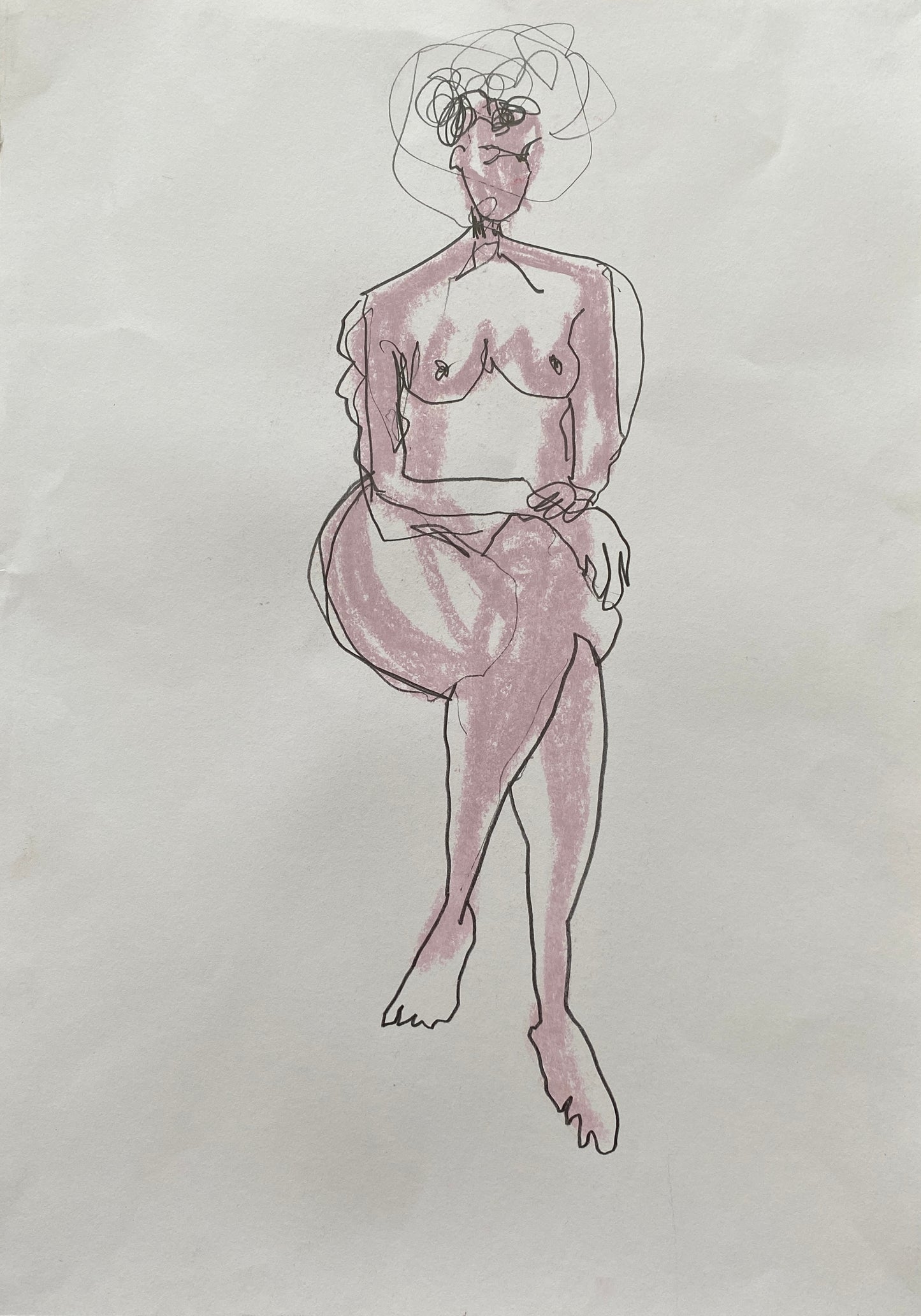 'pink line lady line' original
