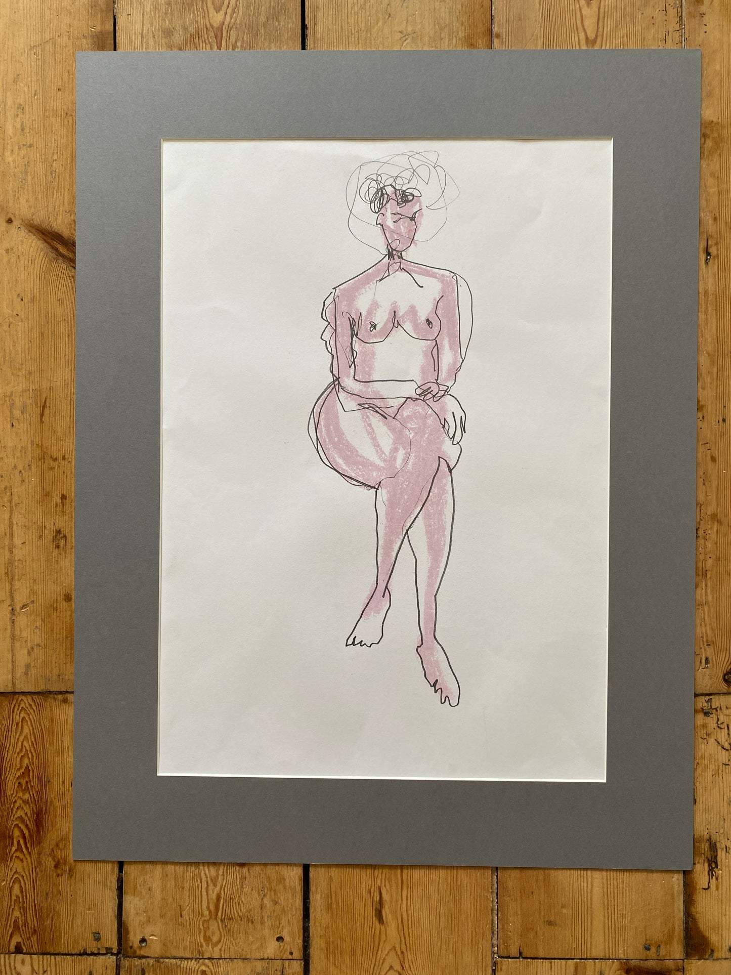 'pink line lady line' original