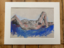 Load image into Gallery viewer, 'didn't slow the nightmares' mixed media drawing