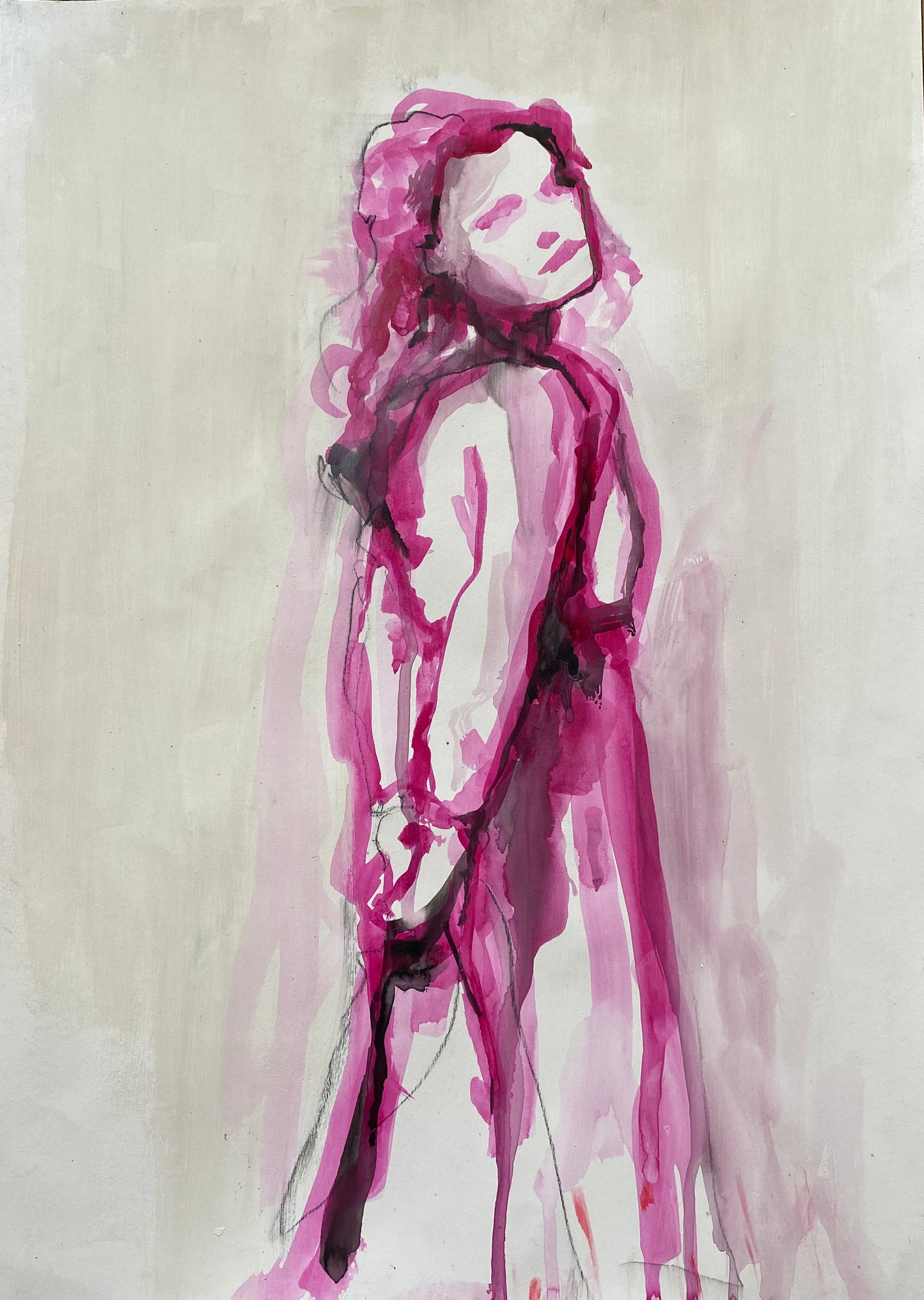 'can you see me?' mixed media original painting