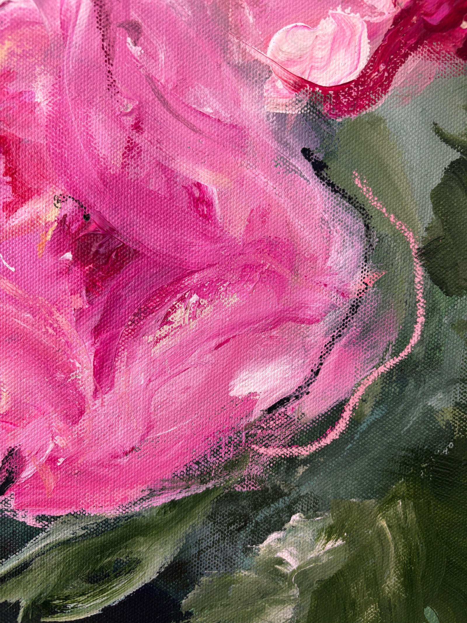 stopping to smell the roses original painting