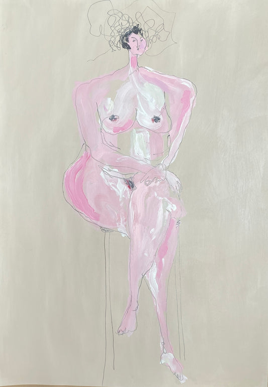 'pink lady' original painting