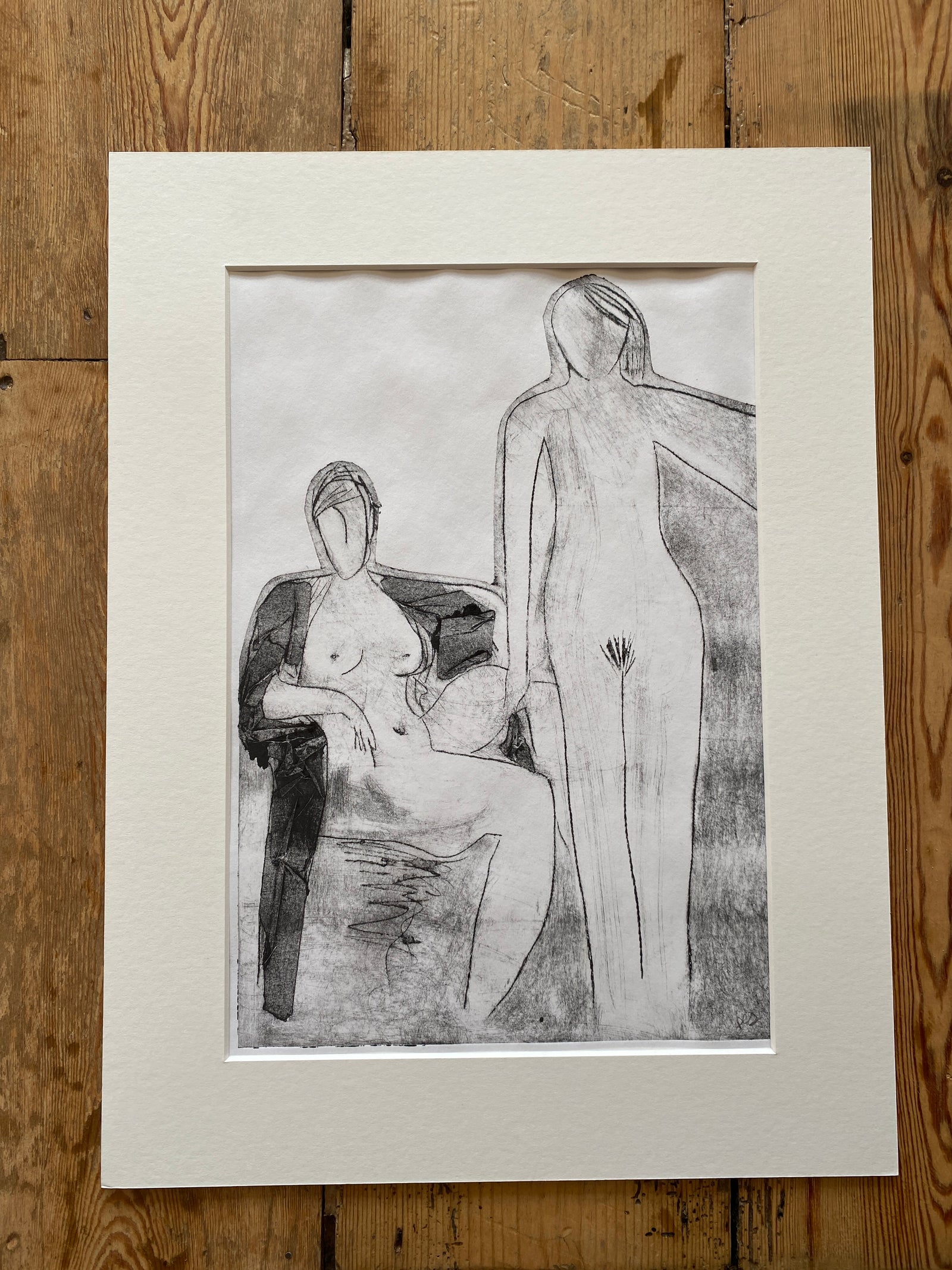 'the women' original ghost drypoint