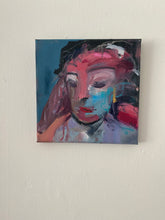 Load image into Gallery viewer, &#39;pensive&#39; oil and mixed media original
