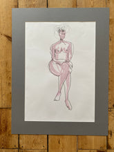 Load image into Gallery viewer, &#39;pink line lady line&#39; original
