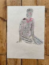 Load image into Gallery viewer, &#39;loneliness&#39; mixed media drawing
