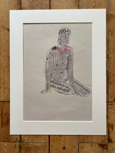 Load image into Gallery viewer, &#39;loneliness&#39; mixed media drawing
